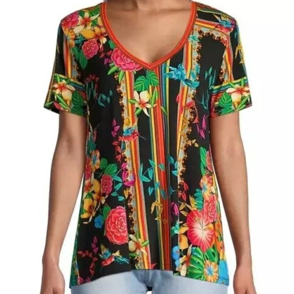NWOT Johnny Was Andra Favorite Floral Top Size Small